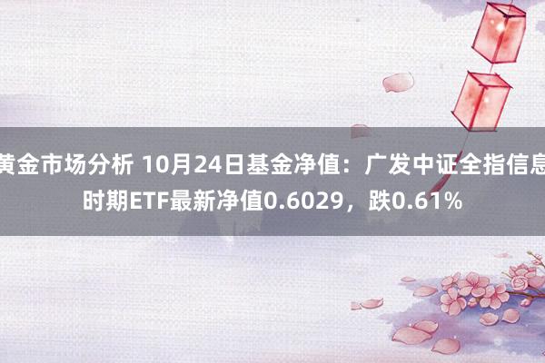 黄金市场分析 10月24日基金净值：广发中证全指信息时期ETF最新净值0.6029，跌0.61%