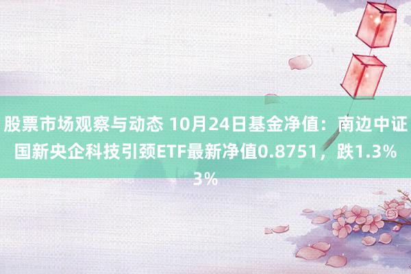 股票市场观察与动态 10月24日基金净值：南边中证国新央企科技引颈ETF最新净值0.8751，跌1.3%