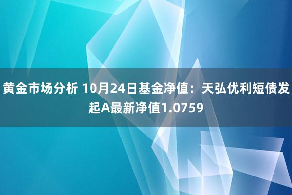 黄金市场分析 10月24日基金净值：天弘优利短债发起A最新净值1.0759