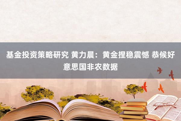 基金投资策略研究 黄力晨：黄金捏稳震憾 恭候好意思国非农数据