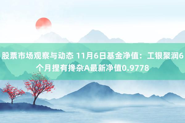 股票市场观察与动态 11月6日基金净值：工银聚润6个月捏有搀杂A最新净值0.9778