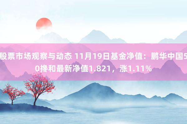 股票市场观察与动态 11月19日基金净值：鹏华中国50搀和最新净值1.821，涨1.11%