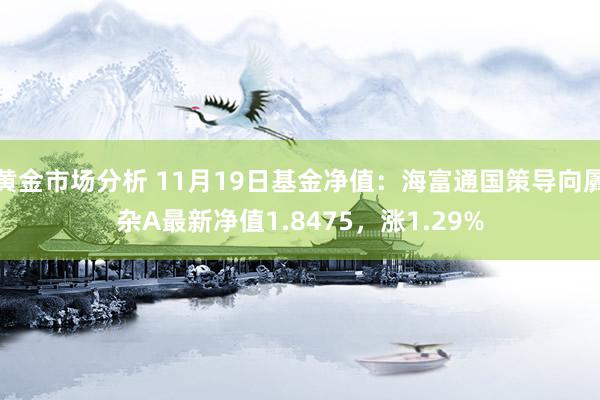 黄金市场分析 11月19日基金净值：海富通国策导向羼杂A最新净值1.8475，涨1.29%