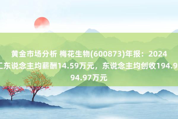 黄金市场分析 梅花生物(600873)年报：2024年职工东说念主均薪酬14.59万元，东说念主均创收194.97万元